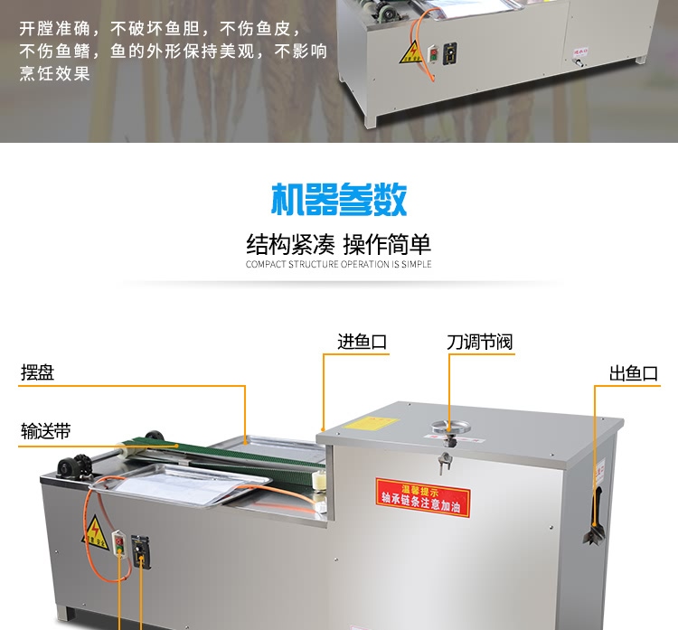 艾博馳ABCH-130L立式殺小魚機(去內(nèi)臟)6